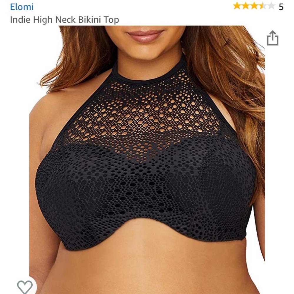 Elomi Indie High Neck Bikini Top